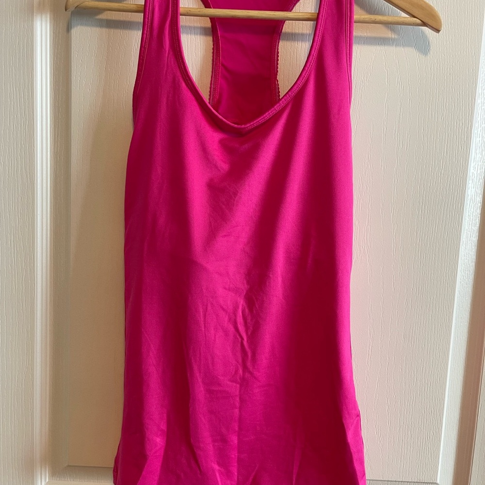 Joe Fresh Bright Pink Racerback Workout Tank in Large